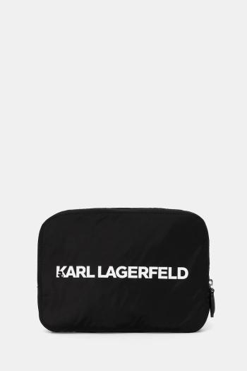Ruksak Karl Lagerfeld dámsky, čierna farba, malý, vzorovaný, A1W30137