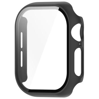 PC FULL COVER Plastový kryt so sklom pre Apple Watch 10 46mm čierny