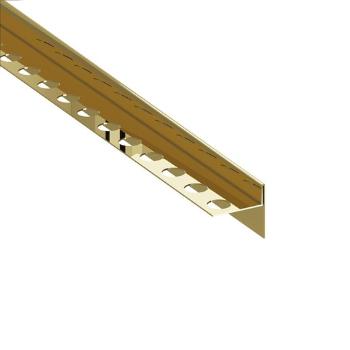 Spádový profil "T" Eviso gold lesk, nerez PVD, dĺžka 180 cm, výška hrany 11 mm, LSGO0104
