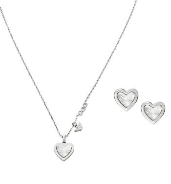Emporio Armani Originálny perleťový set šperkov EGS3228SET (náhrdelník, náušnice)