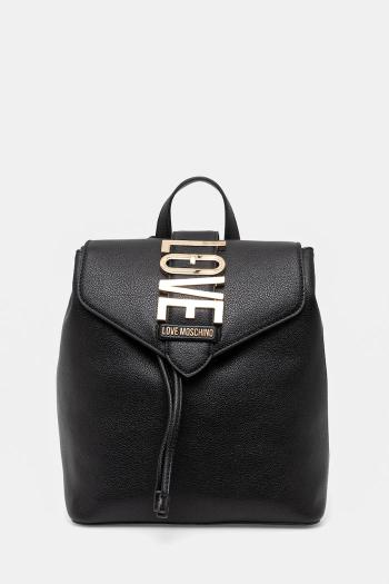 Ruksak Love Moschino dámsky, čierna farba, malý, jednofarebný, JC4229PP0MKC0000