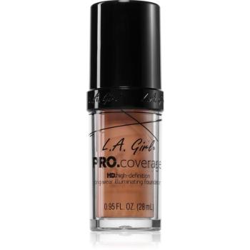 L.A. Girl Cosmetics PRO. Coverage rozjasňujúci tekutý make-up odtieň Warm Beige 28 ml