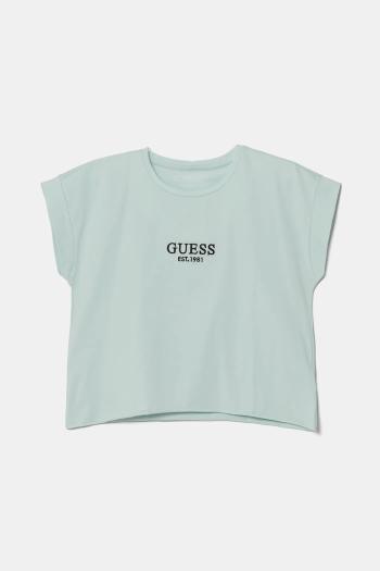 Detské tričko Guess tyrkysová farba, J4BI34 J1314