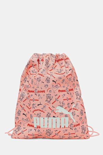 Detský ruksak Puma PHASE AOP Small Gym Sack ružová farba, vzorovaný, 091325