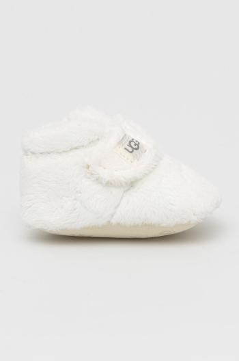 Detské papuče UGG Bixbee biela farba,