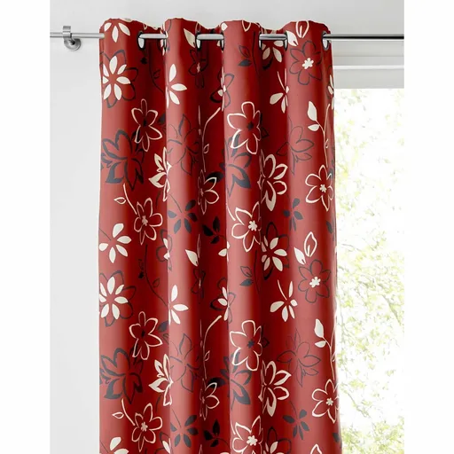 Zatemňovací záves s potlačou kvetov, zn. Colombine
