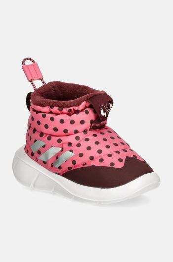 Detské snehule adidas MONOFIT BOOT Minnie ružová farba, IE6023