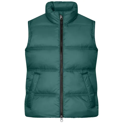 James & Nicholson (Daiber) Dámska prešívaná vesta JN1375 - Dymová zelená | 2XL