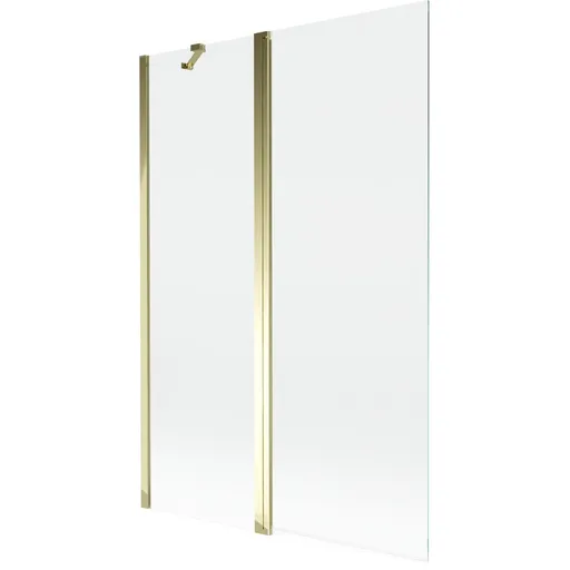 MEXEN - MIST vaňová zástena 120x150 cm 6mm f+s, zlatá, číra 8A9-120-011-50-00