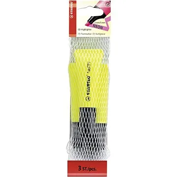 STABILO NEON 3 ks sieťka (žltý) (4006381401210)