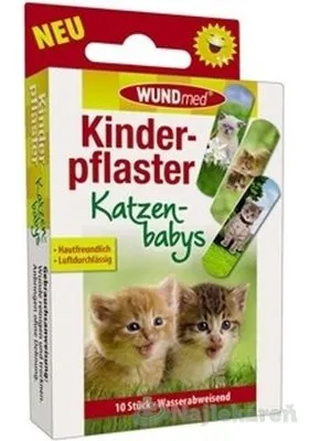 WUNDmed Flexibilná náplasť pre deti Mačiatka 10ks