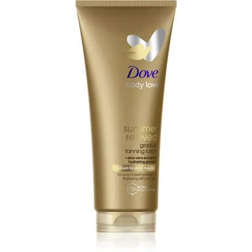 Dove Summer Revived samoopaľovacie telové mlieko odtieň Medium to Dark 200 ml