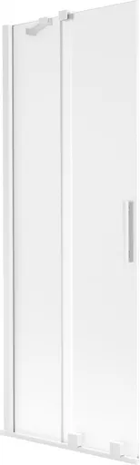 MEXEN/S - Velar dvojkrídlová posuvná vaňová zástena 70 x 150, dekor, biela 896-070-000-31-20