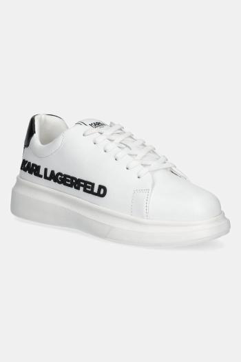 Detské kožené tenisky Karl Lagerfeld biela farba, Z30381