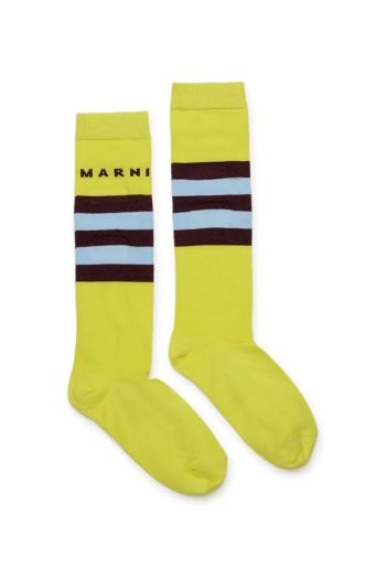 Detské ponožky Marni MZ39U SOCKS zelená farba, M01631