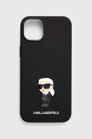 Puzdro na mobil Karl Lagerfeld iPhone 15 Plus / 14 Plus 6.7'' čierna farba