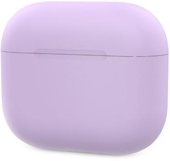 Fülhallgató tok AhaStyle AirPods 3 tok LED jelzéssel lila