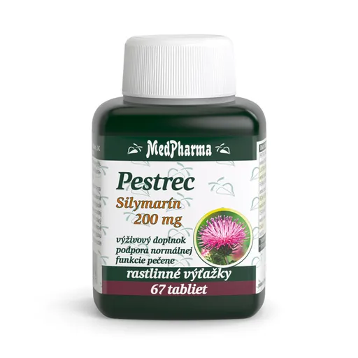 MEDPHARMA Pestrec silymarin 200 mg 67 tabliet