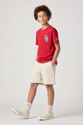 Detské krátke nohavice Levi's XX AUTHENTIC CHINO SHORTS béžová farba, nastaviteľný pás 9EM375