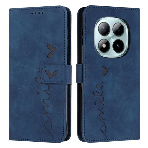 ART SMILE Peňaženkový kryt s remienkom pre Xiaomi Redmi Note 15 Pro 5G modrý