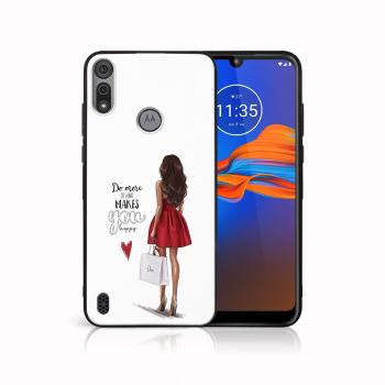 MY ART Silikónový kryt Motorola Moto E6s RED DRESS (137)