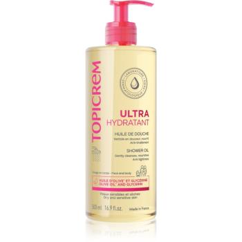 Topicrem UH BODY Shower Oil hydratačný čistiaci olej pre suchú a citlivú pokožku 500 ml