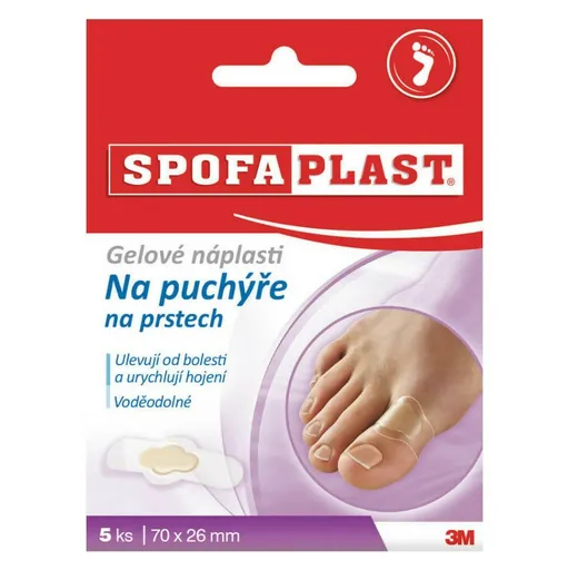 3M™ SPOFAPLAST 911 Gélové náplasti na pľuzgiere na prstoch 5 kusov