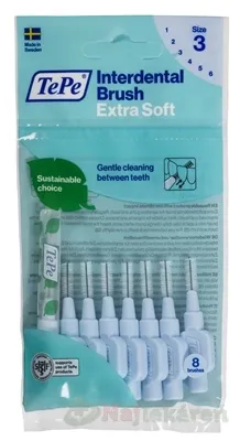 TEPE MEDZIZUBNE KEFKY 0,6MM EXT.SOFT 8KS