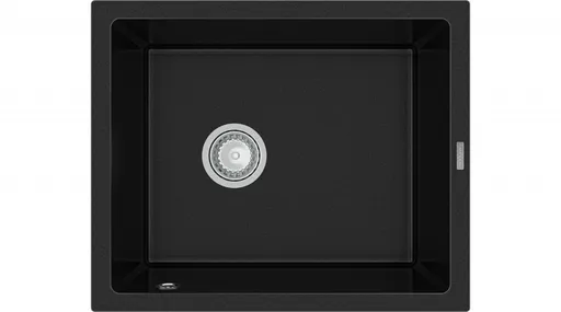 MEXEN MEXEN - Pedro granitový drez 1-miska 560x460 mm, čierna 6508561000-77