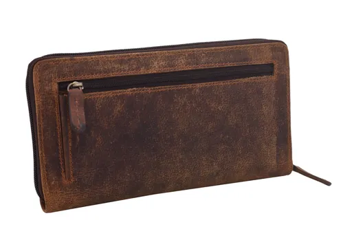 Kožená etue taška tmavohnedá 3511590