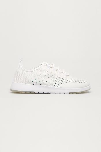 Topánky Emu Australia White Miki biela farba, na plochom podpätku, W12497