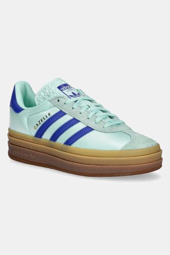 Tenisky adidas Originals Gazelle Bold W dámske, tyrkysová farba, JI2702