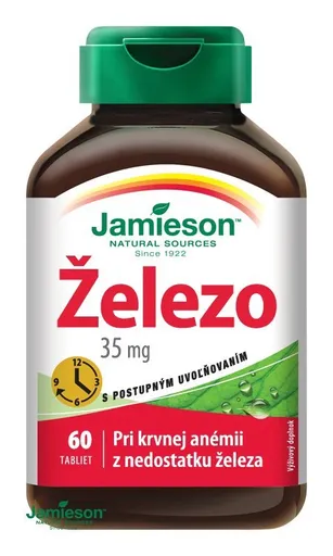 Jamieson Železo 35 mg s postupným uvoľňovaním 60 tbl