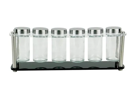 MAKRO - Sada koreničiek 6ks v stojanem nerez sklo