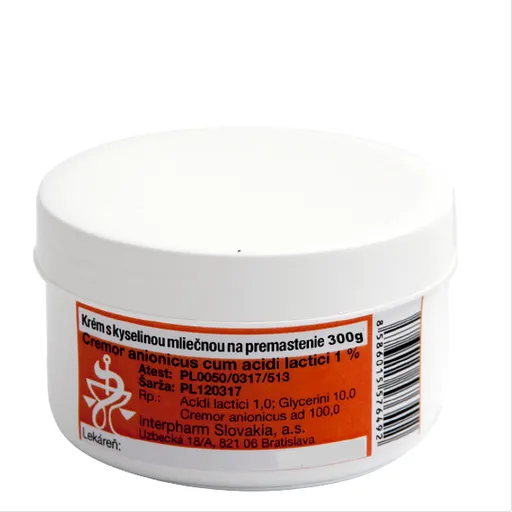 Krém s kyselinou mliečnou na premastenie 300 g