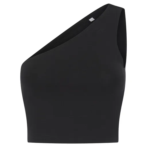 SF (Skinnifit) Dámsky crop top na jedno rameno - Čierna | L