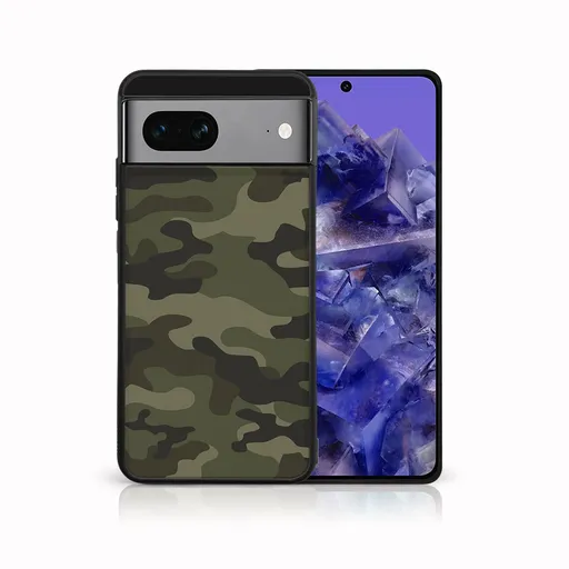 MY ART Ochranný kryt pre Google Pixel 8a GREEN CAMO (235)