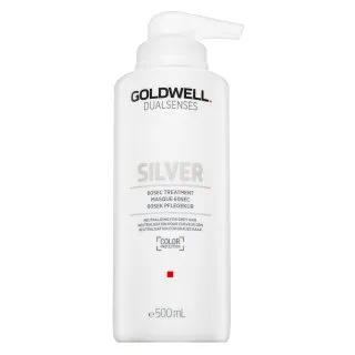 Goldwell Dualsenses Silver 60sec Treatment vyživujúca maska ​​s farebnými pigmentmi pre platinovo blond a šedivé vlasy 500 ml