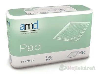 AMD Pad Extra, podložky pod pacienta (60x60 cm), 1x30 ks