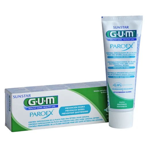 G.U.M PAROEX Gélová zubná pasta 0,06% CHX 75 ml