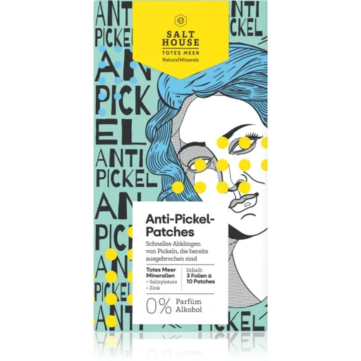 Salt House Natural Minerals Anti-pimple Patches náplasti na problematickú pleť proti akné 30 ks