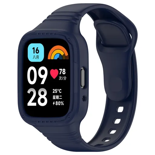 GLACIER Ochranné puzdro s remienkom pre Xiaomi Redmi Watch 3 Active tmavomodré
