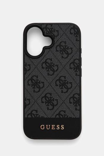 Puzdro na mobil Guess iPhone 16 6.1 šedá farba, GUHCP16SG4GLGR
