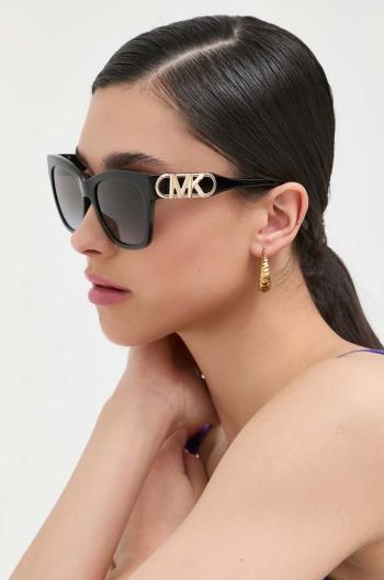 Slnečné okuliare Michael Kors EMPIRE SQUARE dámske, čierna farba, 0MK2182U