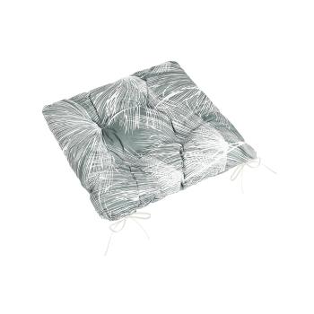 Bellatex Sedák Adela prešívaný Páperie šedá, biela, 40 x 40 cm