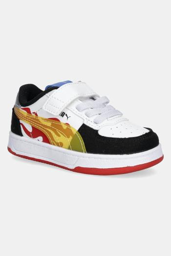 Detské tenisky Puma Caven 2.0 Hot Wheels AC+ biela farba, 401406