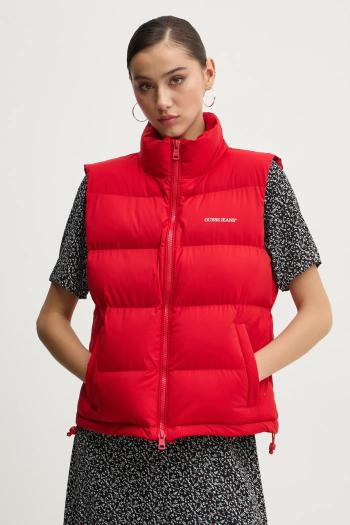 Vesta Guess Jeans dámska, červená farba, zimná, W4BN59 WGII2