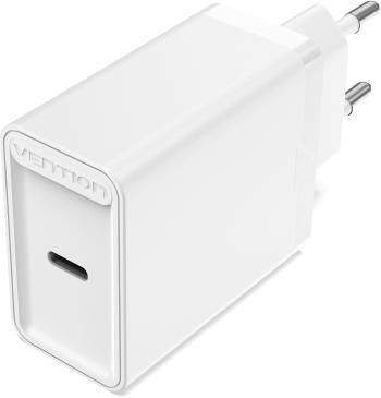 Töltő adapter Vention 1-port USB-C Wall Charger (30W) White