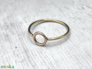 Rozé arany gyűrű (14K)