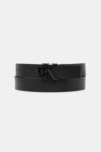 Obojstranný opasok Calvin Klein čierna farba, LV04D7021G